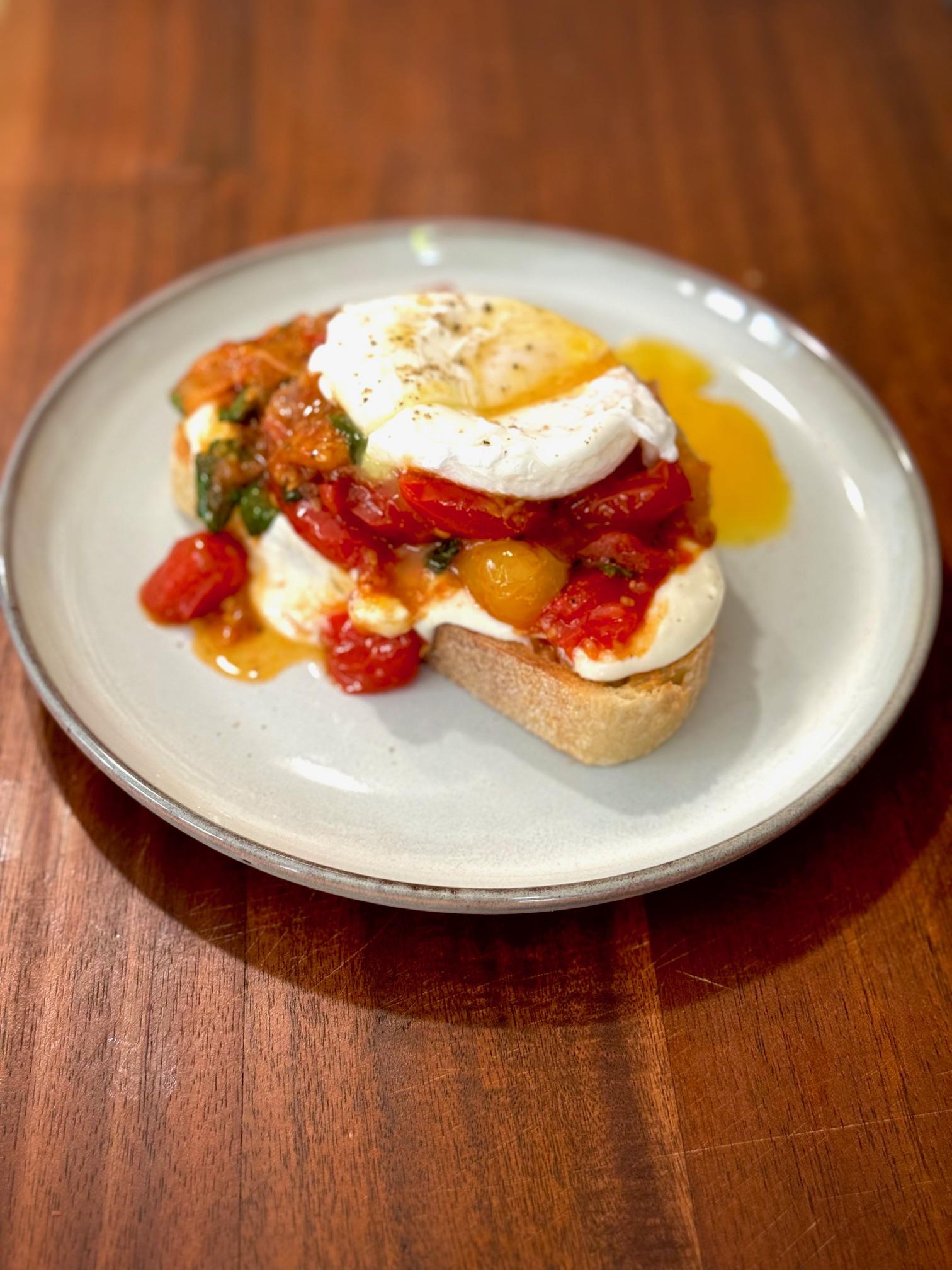 Jammy Tomatoes & Lemon Ricotta on Sourdough