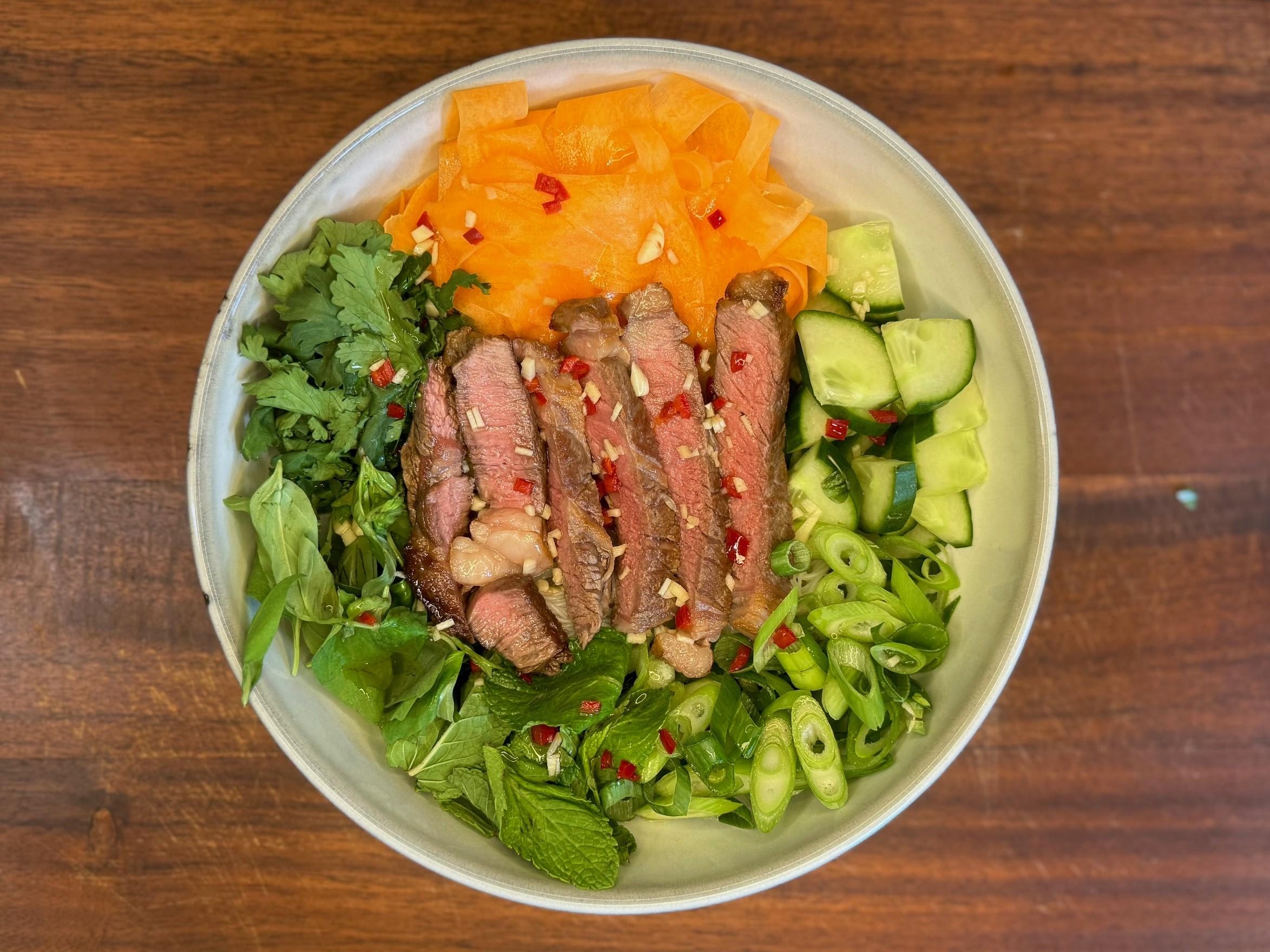 Fresh and Vibrant Vietnamese Inspired Steak Salad