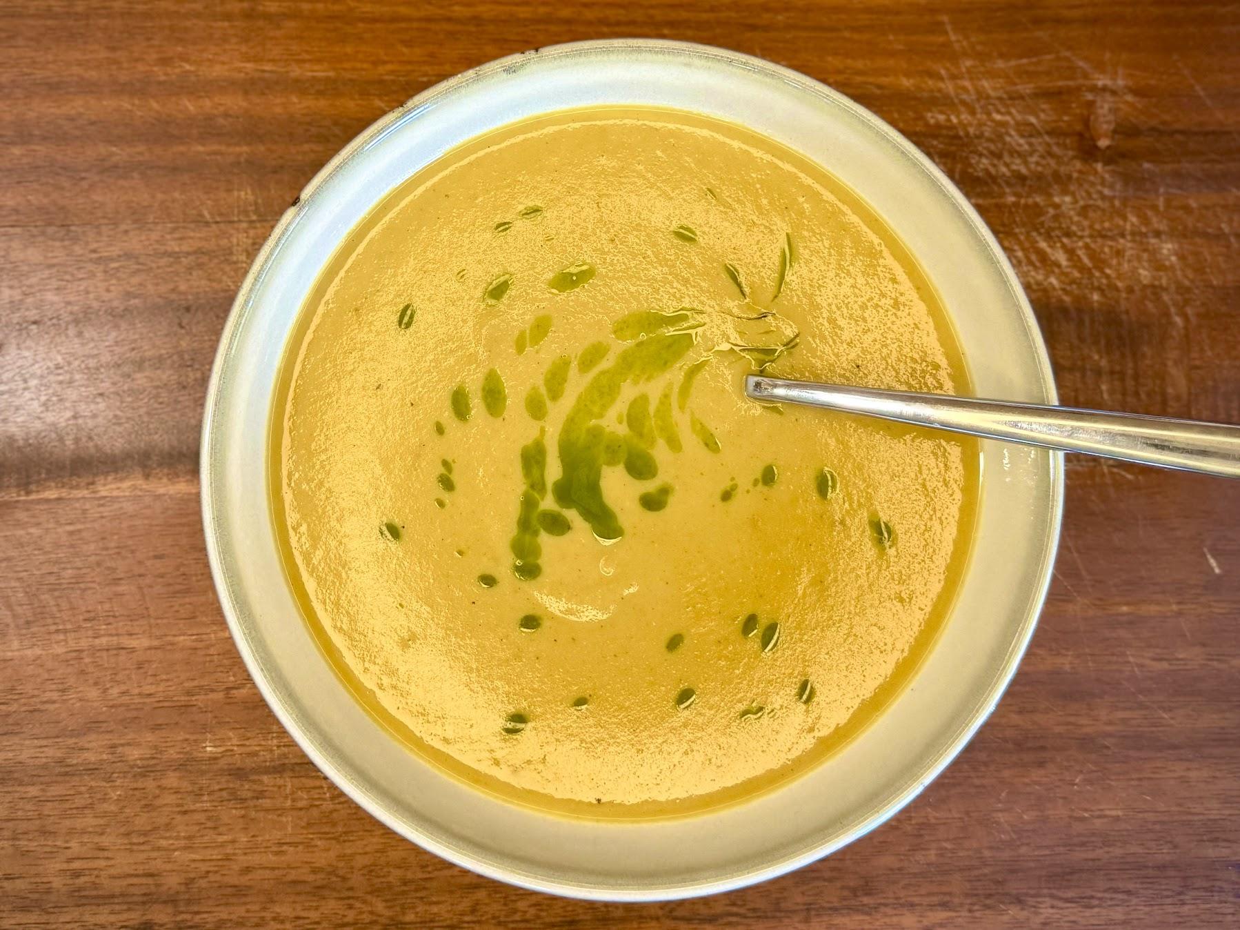 Curried Parsnip Soup. Warming & Delicious!