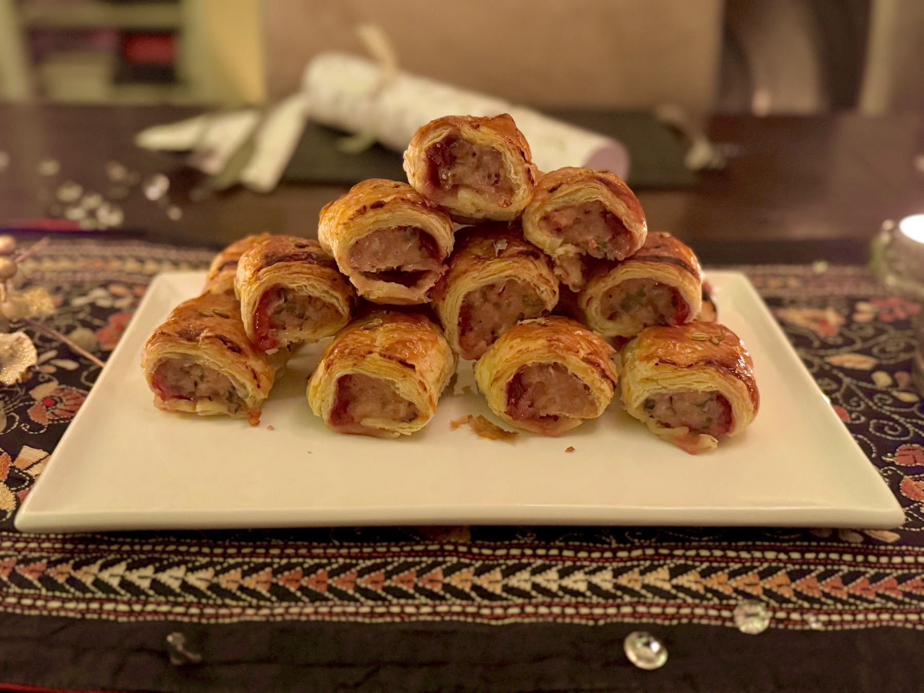 Festive Pork & Cranberry Sausage Rolls